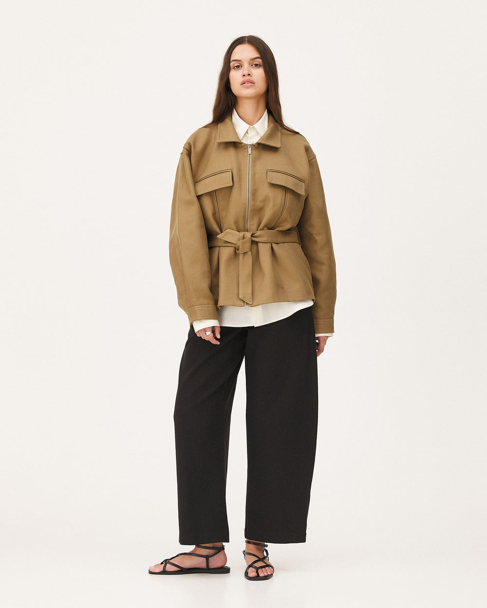 Nibe black, pantalon en lyocell et coton NOYOCO, femme ss26 studio