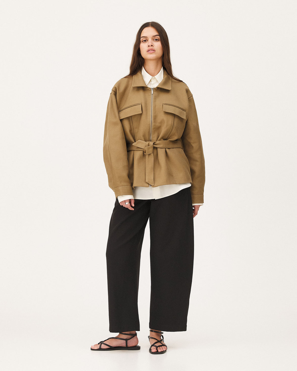 Nibe black, pantalon en lyocell et coton NOYOCO, femme ss26 studio