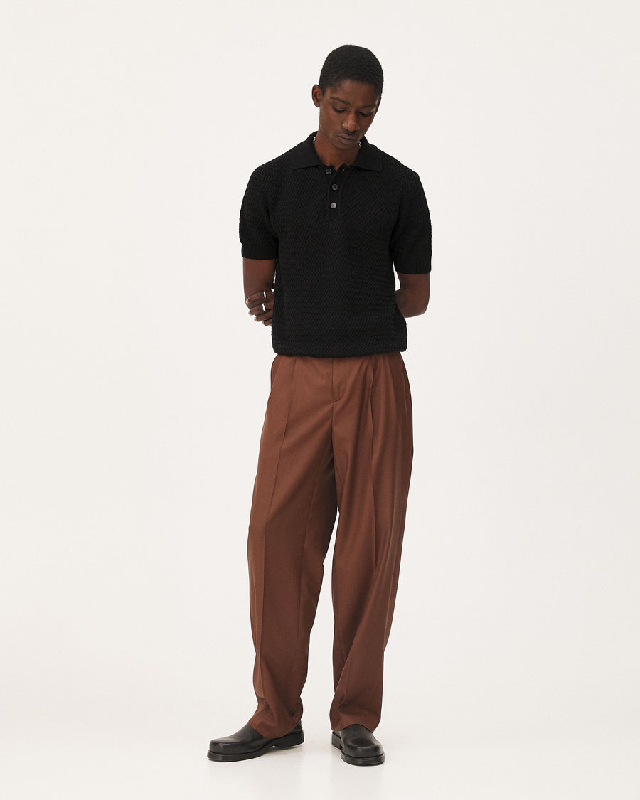 Haring Black, polo en coton biologique NOYOCO, homme ss26 studio