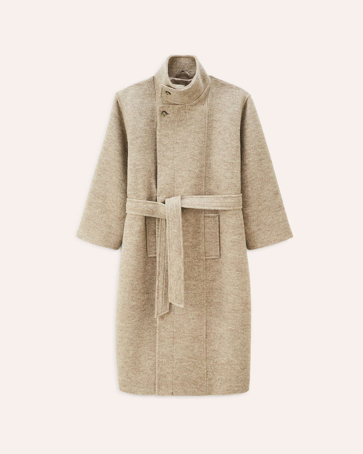 Hera Sand coat, AW25 studio product image