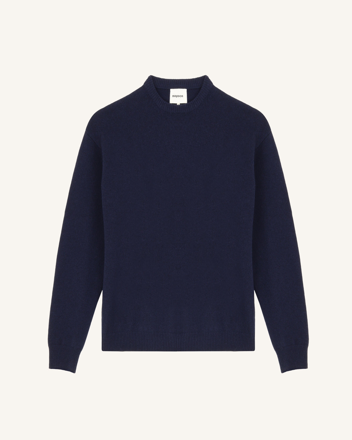 Malmo Navy, pull en laine mérinos NOYOCO, packshot