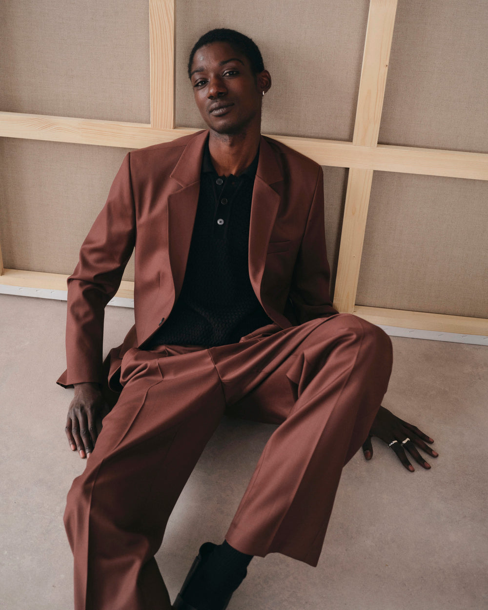 Clint Mocha, veste en laine vierge NOYOCO, homme SS26