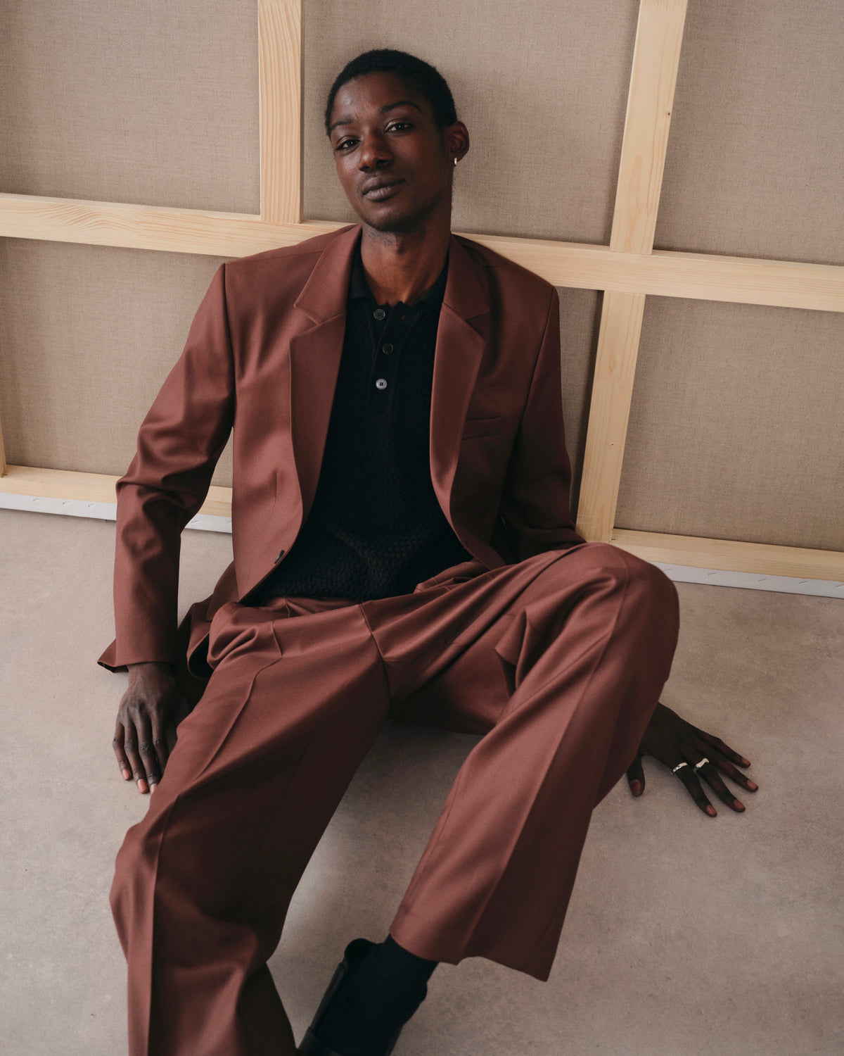 Clint Mocha, veste en laine vierge NOYOCO, homme SS26