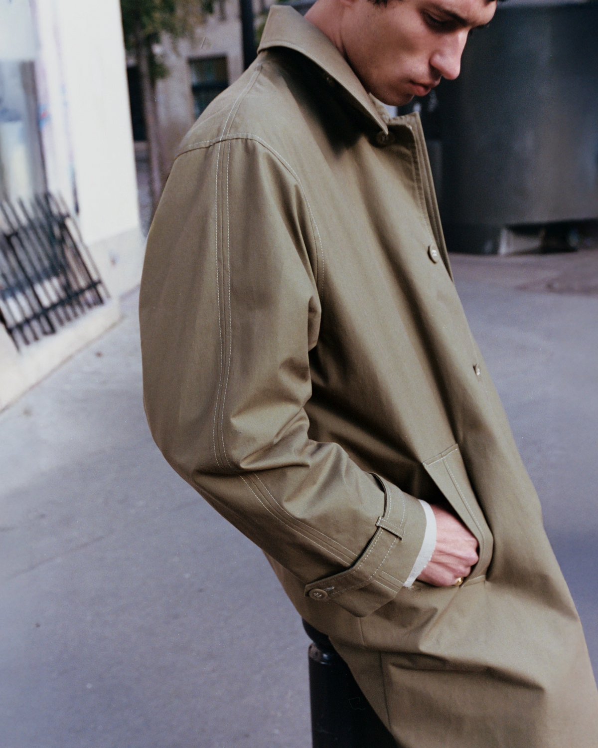 Osby Green, manteau en coton biologique NOYOCO, AW25 homme