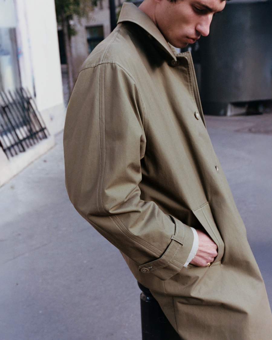 Osby Green coat, AW25 menswear look