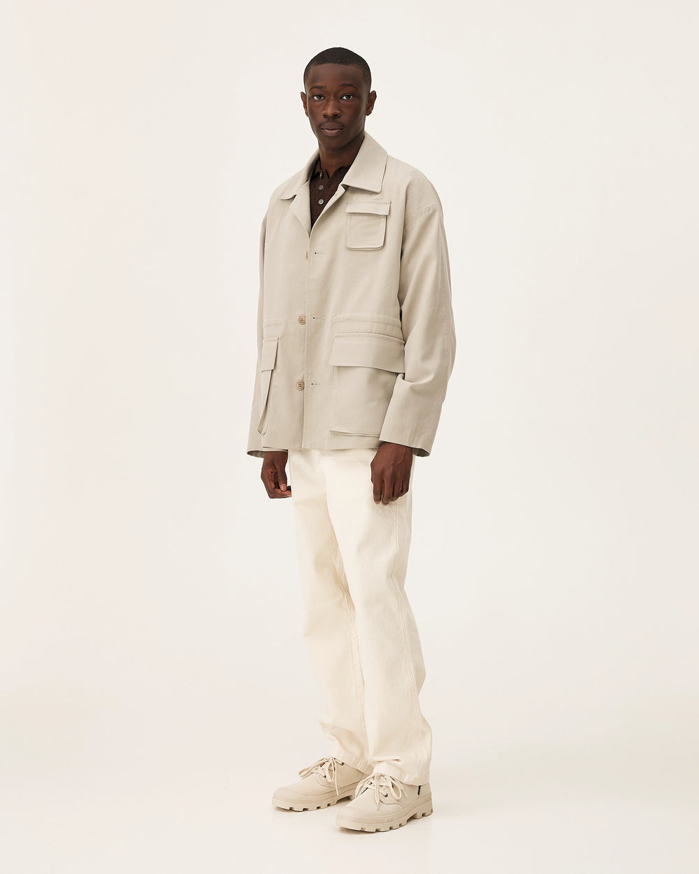 Orari Sand, veste en lyocell et coton NOYOCO, homme ss25 studio