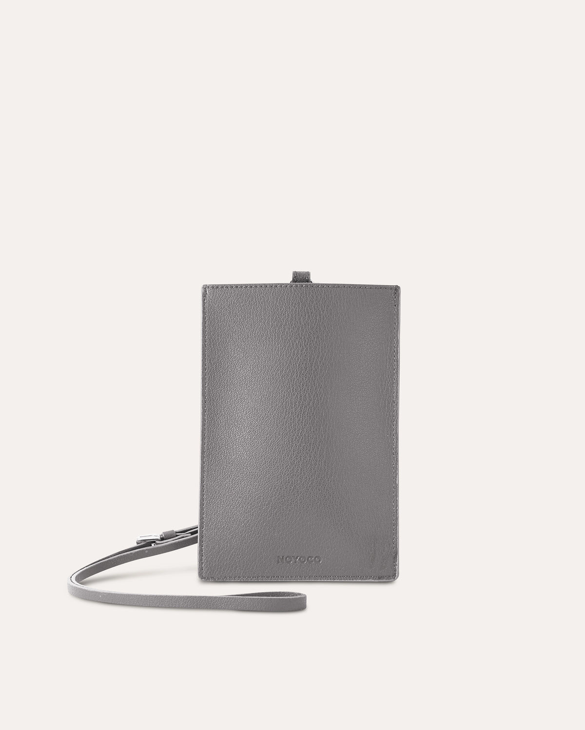 Porte passeport Gris