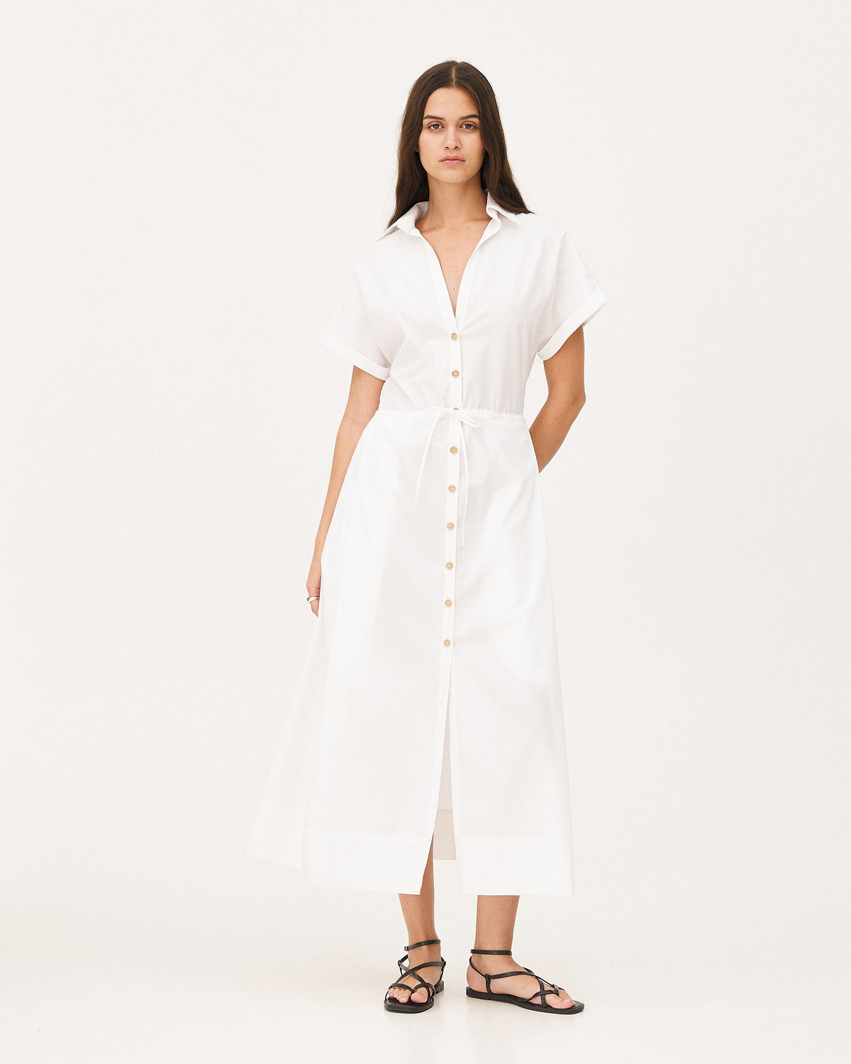 Bryne White dress, SS26 womenswear studio look