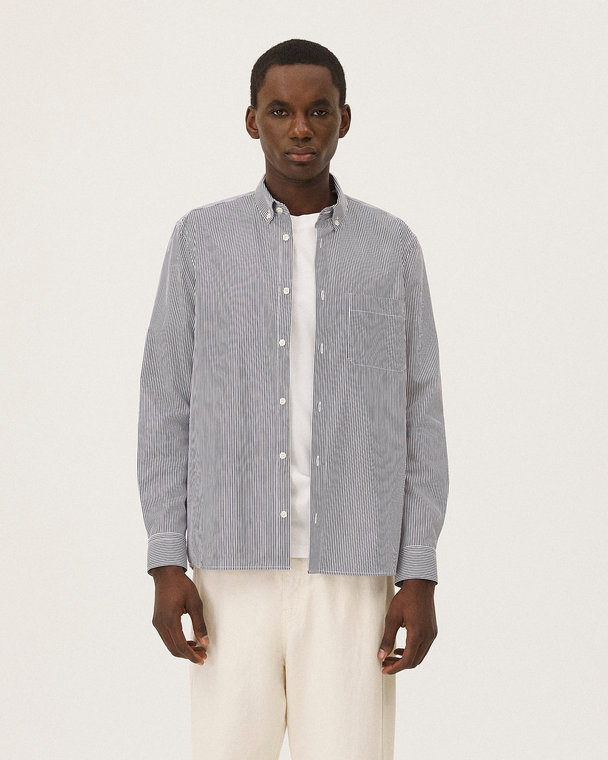 Curtis Bleu marine foncé rayé