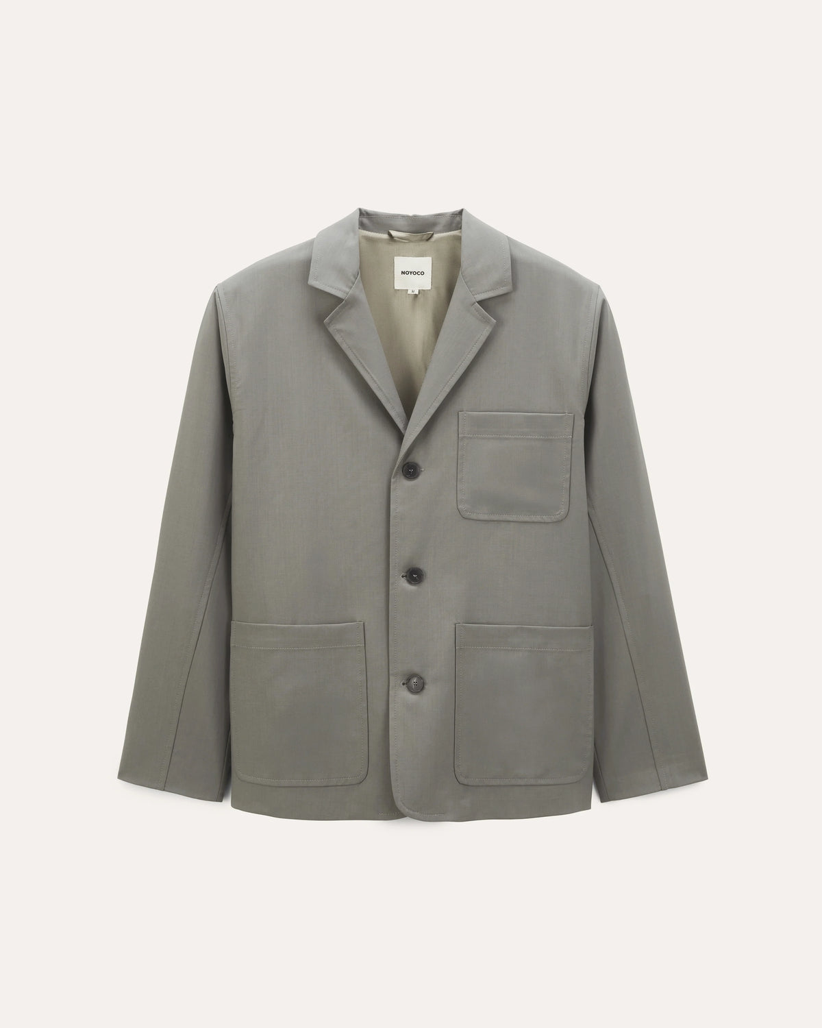 Nairo Eucalyptus, veste en laine vierge NOYOCO, packshot ss26 studio