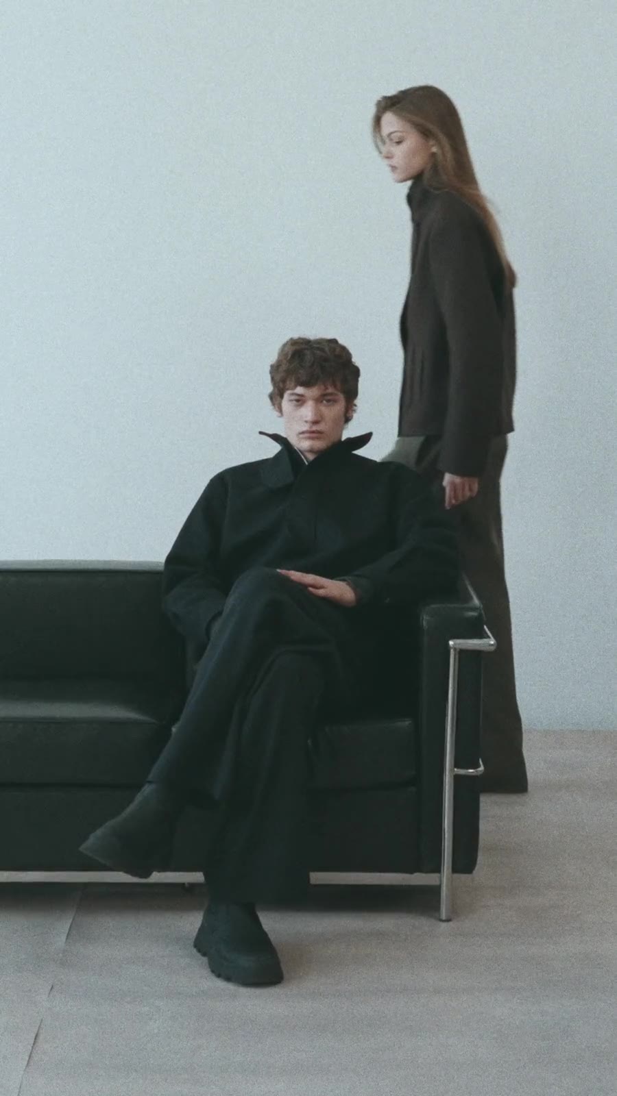 NOYOCO AW26: silhouettes in motion, filmed in the studio.