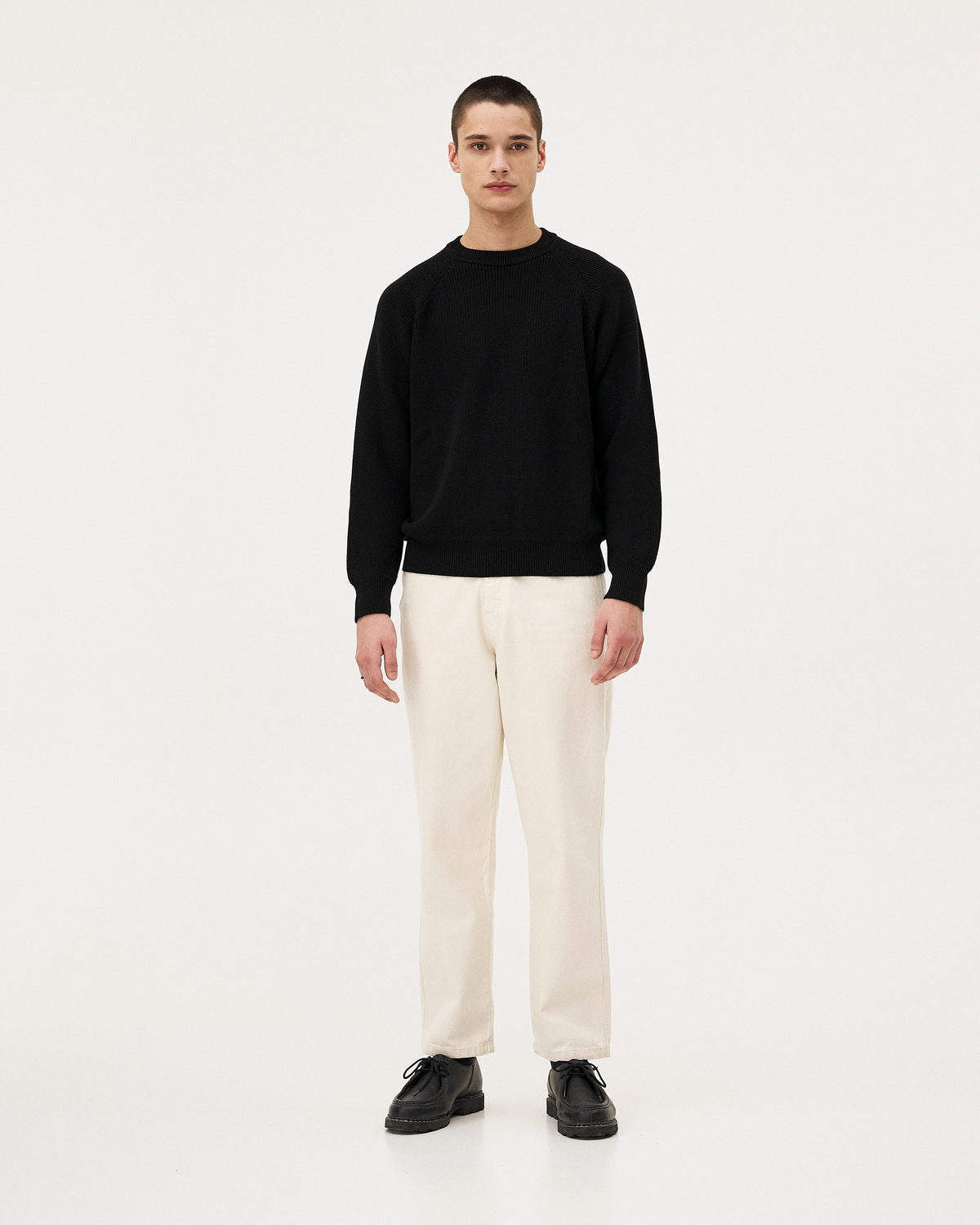 Calder Ecru, jean en coton biologique NOYOCO, homme AW25 studio