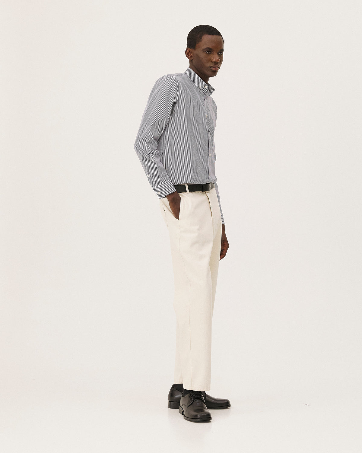 Curtis Bleu marine foncé rayé