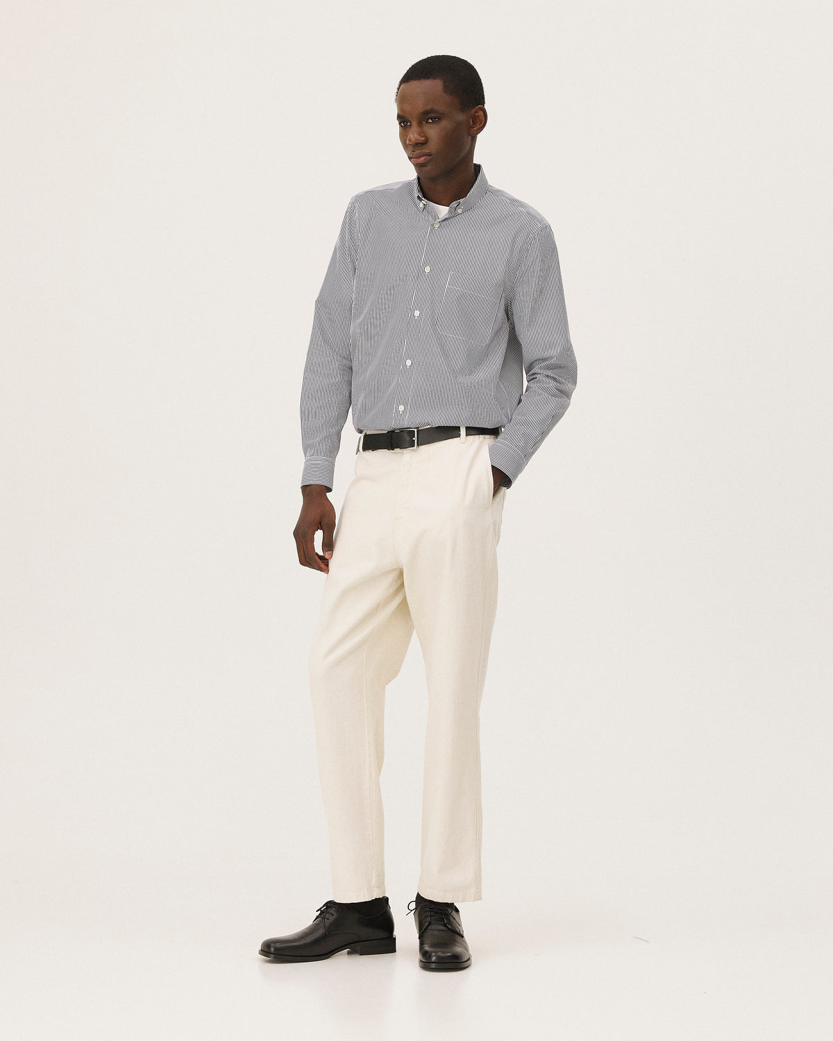 Curtis Bleu marine foncé rayé