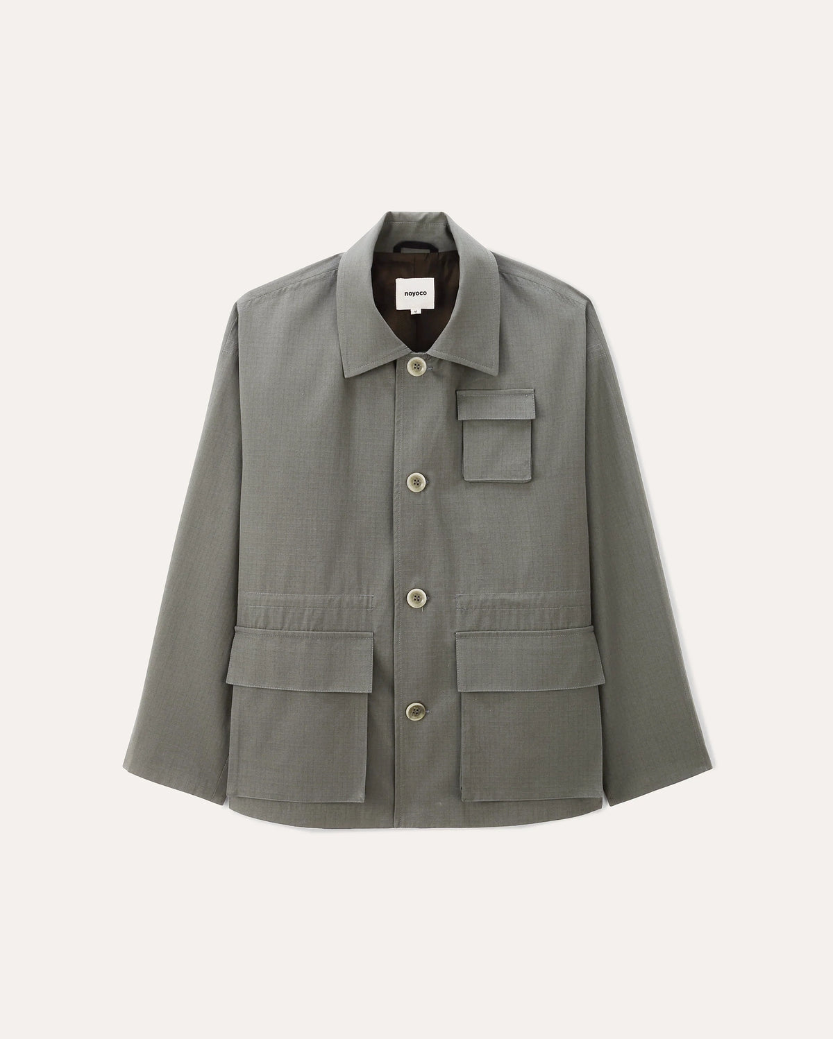 Orari Army green jacket, SS26 studio product image